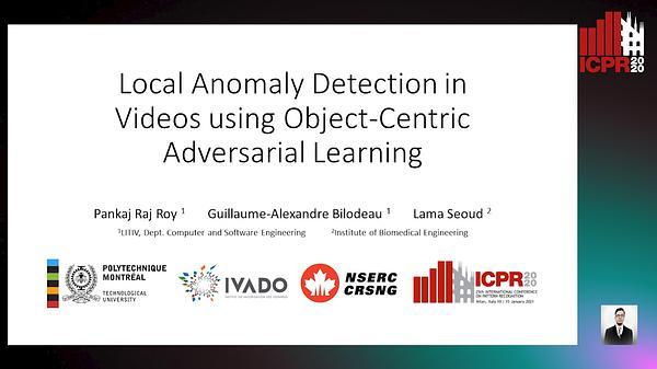 Local Anomaly Detection in Videos using Object-Centric Adversarial Learning