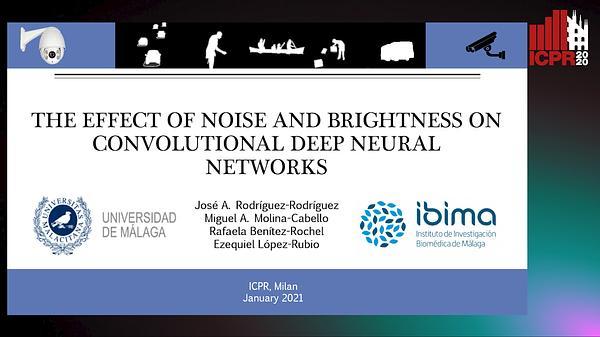 The effect of noise and brightness on convolutional deep neural networks