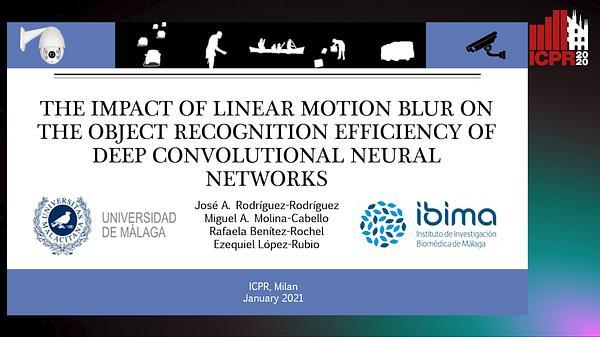 The impact of linear motion blur on the object recognition efficiency of deep convolutional neural networks