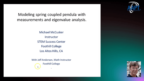 Modeling spring coupled pendula with measurements and eigenvalue analysis