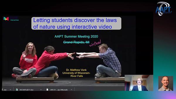 Letting students discover the laws of nature using Interactive Video