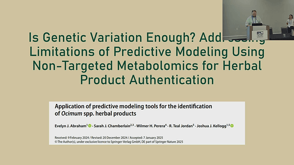 Is Genetic Variation Enough? Addressing Limitations of Predictive Modeling Using Non-Targeted Metabolomics for Herbal Product Authentication