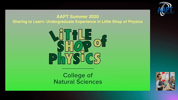 Sharing to Learn: Undergraduate Experience in Little Shop of Physics