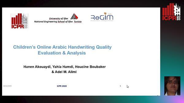 Children’s Online Arabic Handwriting Quality Evaluation & Analysis