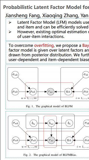 Probabilistic Latent Factor Model for Collaborative Filtering with Bayesian Inference