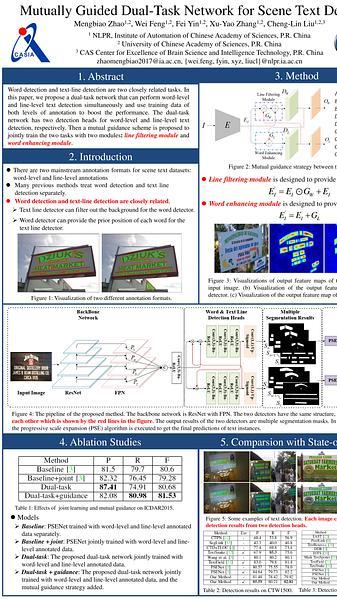 Mutually Guided Dual-Task Network for Scene Text Detection