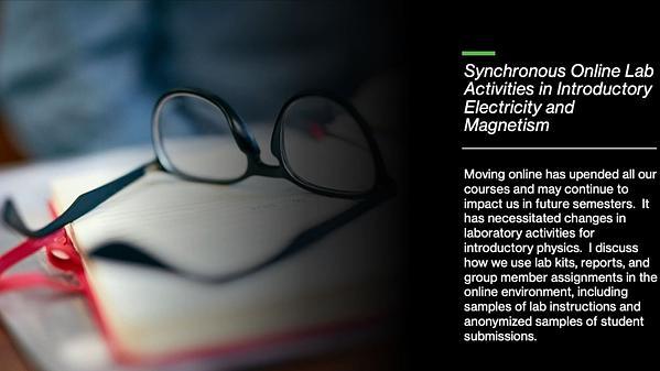 Synchronous Online Lab Activities in Introductory Electricity and Magnetism
