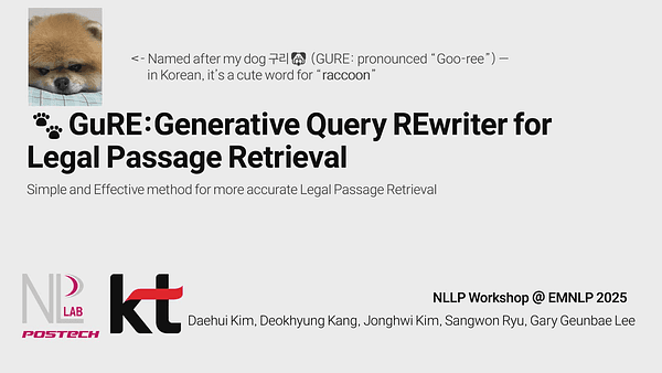 GuRE:Generative Query REwriter for Legal Passage Retrieval