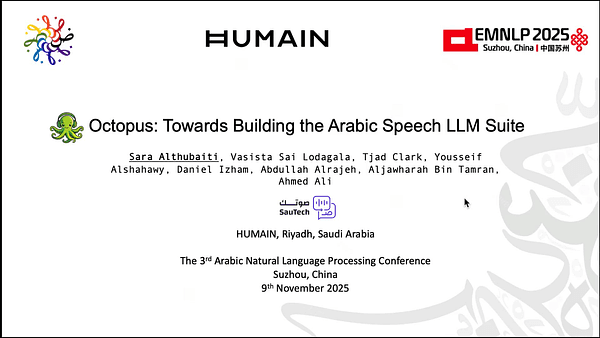 Octopus: Towards Building the Arabic Speech LLM Suite