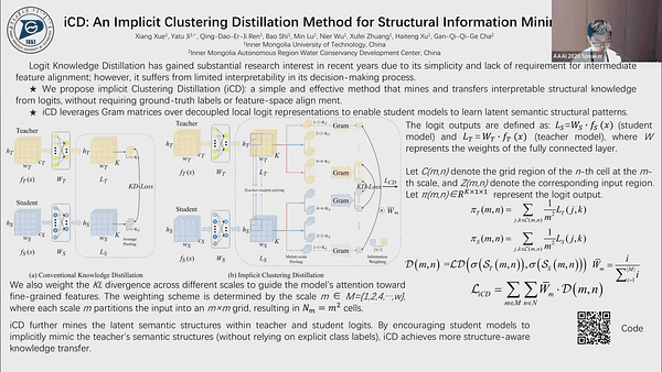 iCD: An Implicit Clustering Distillation Method for Structural Information Mining (Student Abstract)