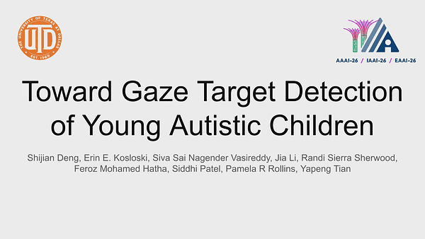 Toward Gaze Target Detection of Young Autistic Children