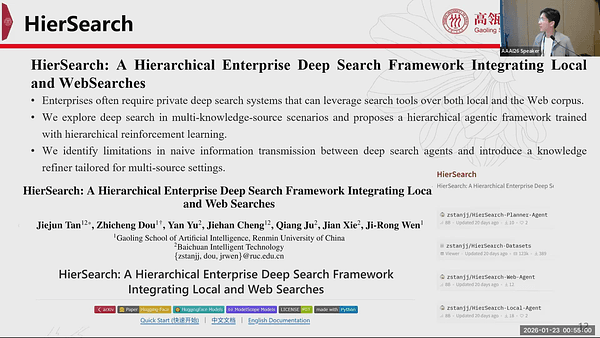 HierSearch: A Hierarchical Enterprise Deep Search Framework Integrating Local and Web Searches
