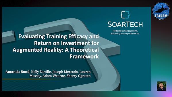 Framework for Evaluating Training Efficacy for Augmented Reality