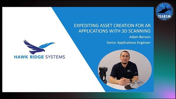Expediting Asset Creation for AR Applications With 3D Scanning