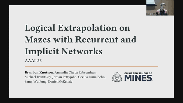 On Logical Extrapolation for Mazes with Recurrent and Implicit Networks