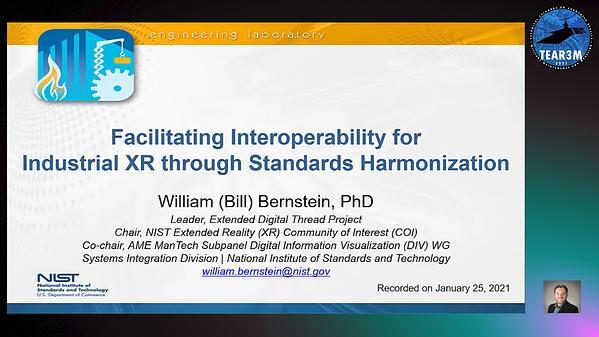 Facilitating Interoperability for Industrial XR through Standards Harmonization