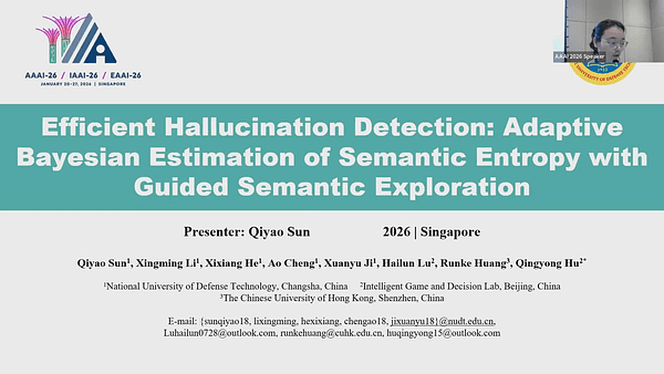 Efficient Hallucination Detection: Adaptive Bayesian Estimation of Semantic Entropy with Guided Semantic Exploration