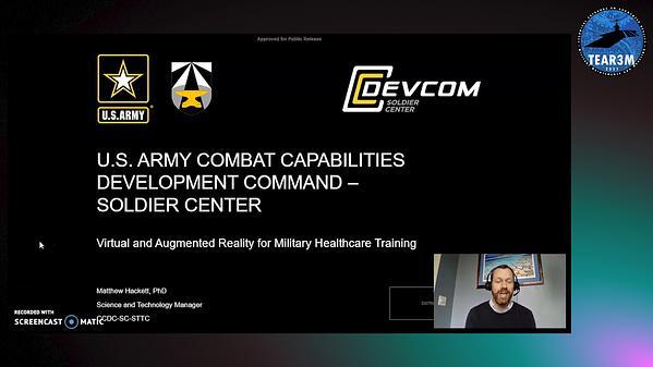 Virtual and Augmented Reality for Military Healthcare Training