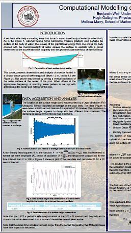 Computational Modeling of Seiche in an Circular Above-Ground Pool