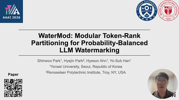 WaterMod: Modular Token-Rank Partitioning for Probability-Balanced LLM Watermarking
