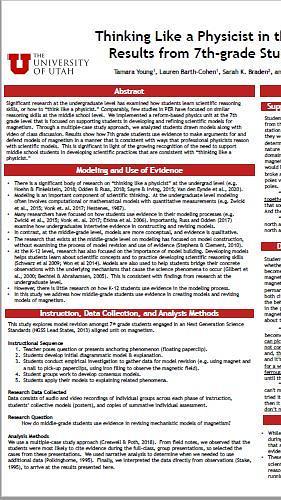 Thinking Like a Physicist in the Middle-grades: Promising Results from 7th-grade Students Studying Magnetism