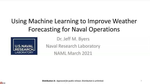 Using Machine Learning to Improve Weather Forecasting for Naval Operations