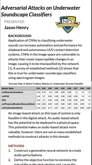 Adversarial Attacks on Underwater Soundscape Classifiers