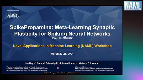 SpikePropamine: Meta-Learning Synaptic Plasticity for Spiking Neural Networks