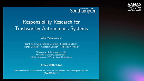 Responsibility Research for Trustworthy Autonomous Systems (Blue Sky Ideas Track)