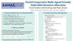 Partially Cooperative Multi-Agent Periodic Indivisible Resource Allocation