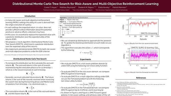 Distributional Monte Carlo Tree Search for Risk-Aware and Multi-Objective Reinforcement Learning
