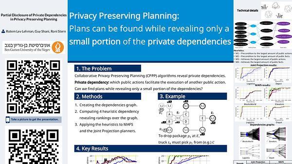 Partial Disclosure of Private Dependencies in Privacy Preserving Planning