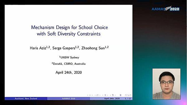 Mechanism Design for School Choice with Soft Diversity Constraints