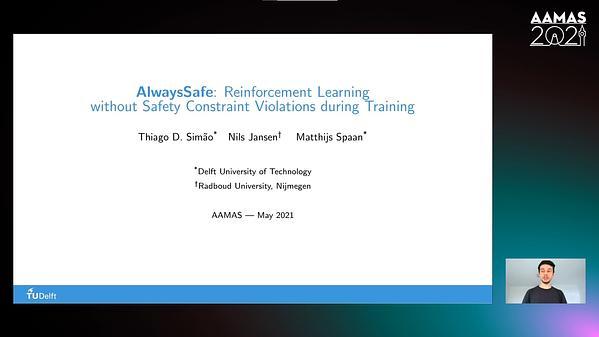 AlwaysSafe: Reinforcement Learning without Safety Constraint Violations during Training