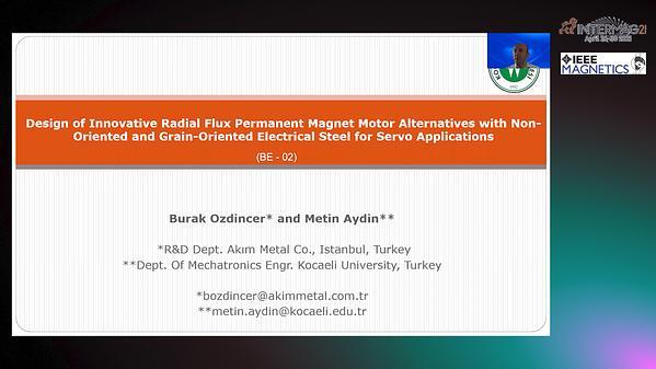  Design of Innovative Radial Flux Permanent Magnet Motor Alternatives with Non-Oriented and Grain-Oriented Electrical Steel for Servo Applications