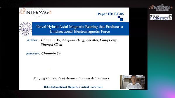  A Novel Hybrid Axial Magnetic Bearing that Produces a Unidirectional Electromagnetic Force