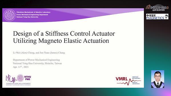  Design of a Stiffness Control Actuator Utilizing Magneto-Elastic Actuation