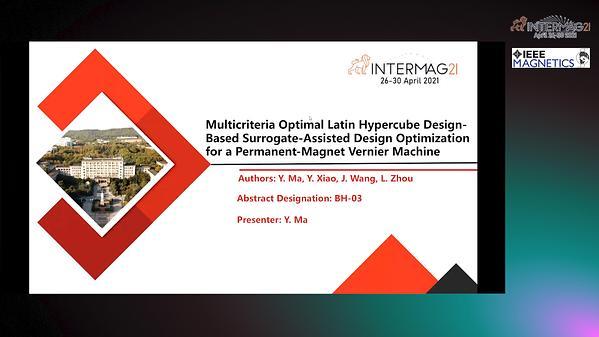  Multicriteria Optimal Latin Hypercube Design-Based Surrogate-Assisted Design Optimization for a Permanent-Magnet Vernier Machine