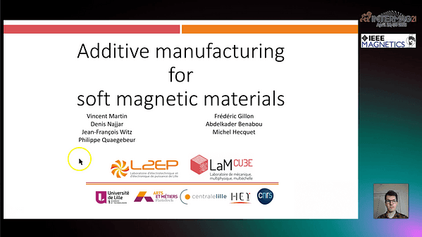  Additive manufacturing for soft magnetic materials