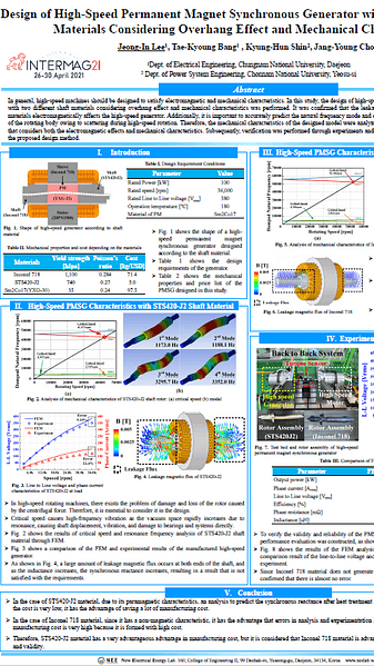 Design of High-Speed Permanent Magnet Synchronous Generator with Two Different Shaft Materials Considering Overhang Effect and Mechanical Characteristics