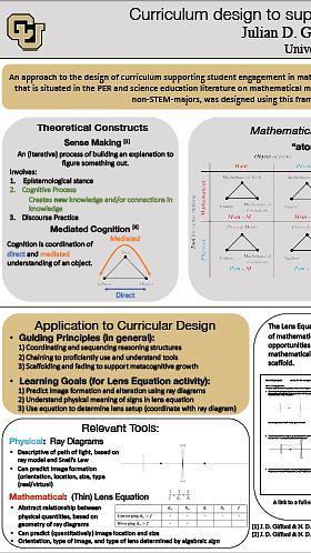 Curriculum design to support mathematical sense making