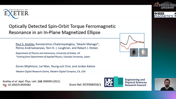  Optically Detected Spin-Orbit Torque Ferromagnetic Resonance in an In-Plane Magnetized Ellipse