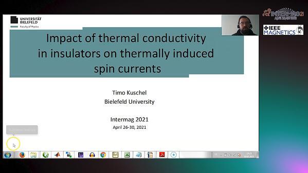  Impact of thermal conductivity in insulators on thermally induced spin currents INVITED