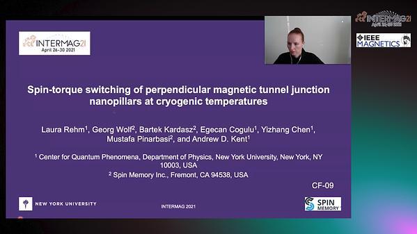  Spin torque switching of perpendicular magnetic tunnel junction nanopillars at cryogenic temperatures