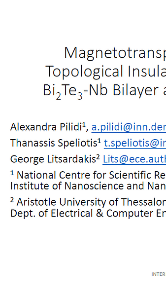  Magnetotransport Phenomena in Topological Insulator / Superconductor Bi2Te3/Nb Bilayer and Trilayer Thin Films