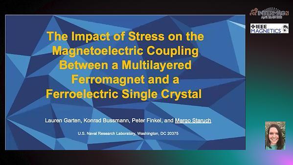 The Impact of Stress on the Magnetoelectric Coupling Between a Multilayered Ferromagnet and a Ferroelectric Single Crystal