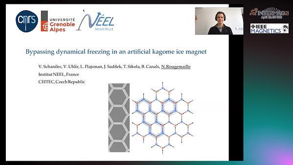 Dynamical freezing in an artificial kagome ice magnet