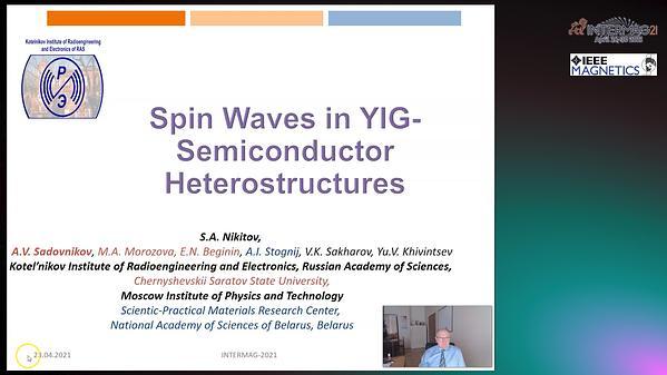  Spin Waves in YIG-Semiconductor Heterostructures