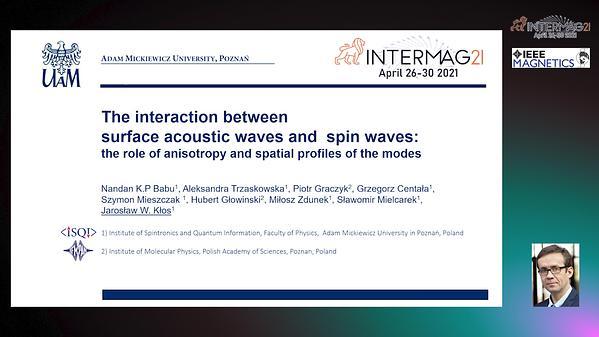 The interaction between surface acoustic waves and spin waves: the role of anisotropy and spatial profiles of the modes