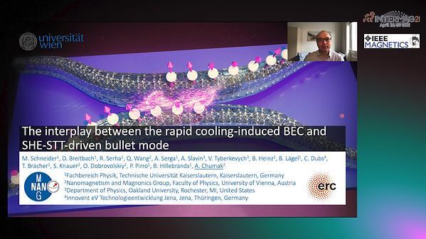  The interplay between the rapid cooling-induced BEC and SHE-STT-driven bullet mode
